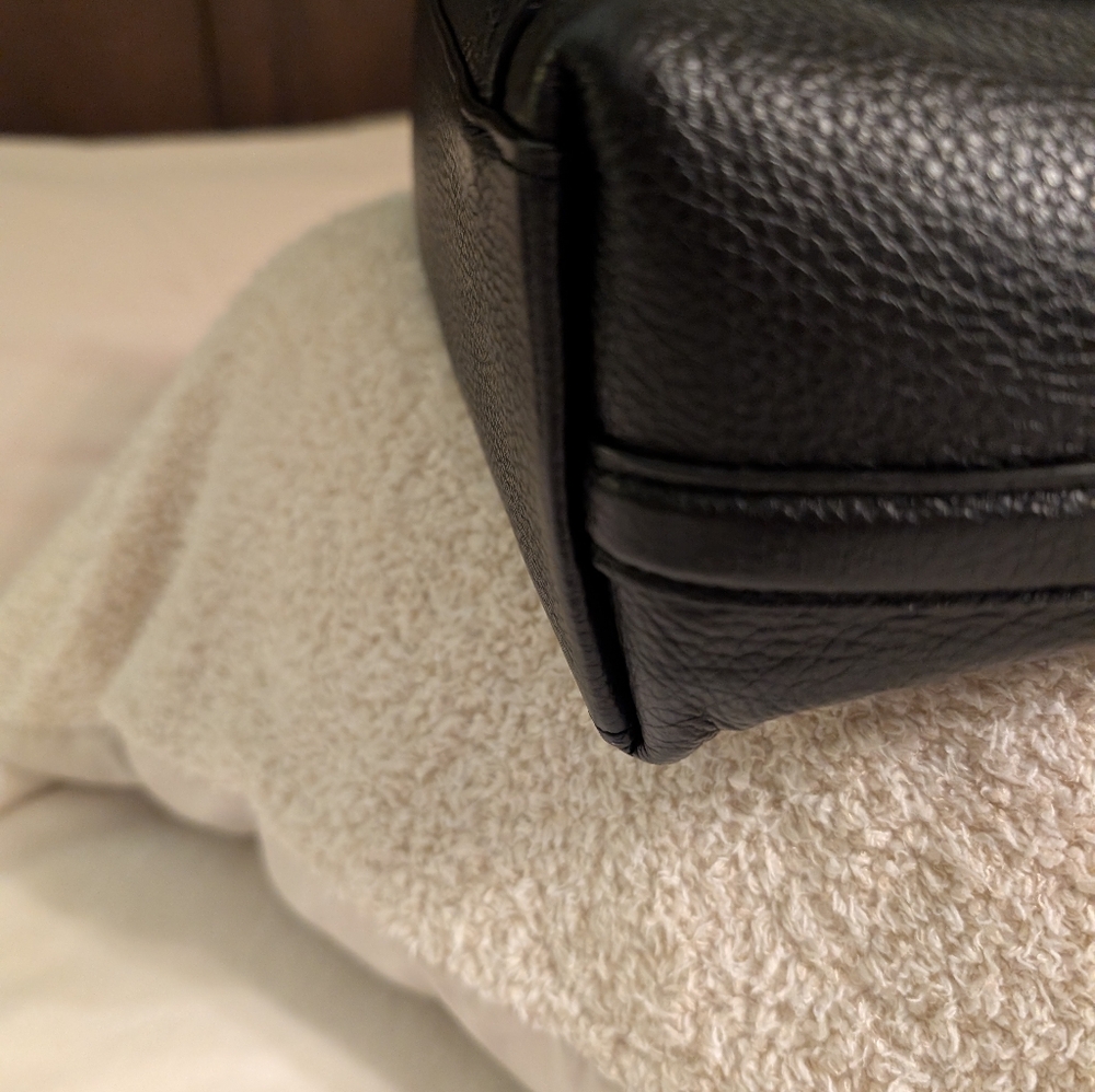 Coach Marlon Black Leather Shoulder Crossbody Bag - Picture 6 of 9